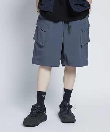 Stain-resistant nylon 6-pocket shorts